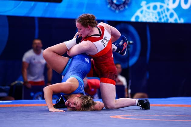 U20 World Championships 76kg WW - Diana Titova (RUS) df. Dominika Pochowska (POL) *** U20 World Championships, 76 kg, Women s Weight Class: Diana Titova (RUS) defeated Dominika Pochowska (POL) Copyright: xKadirxCaliskanx 776545139