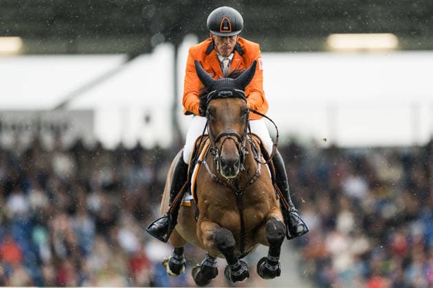 260819 Harrie Smolders of Netherlands with horse Mr. Tac compete in the team and individual jumping qualifier round one during day 9 of the 2026 FEI World Championships on August 19, 2026 in Aachen. Photo: Emma Wallskog BILDBYRAN kod EW EW0689 ridsport equestrian rid-vm 2026 2026 fei world championships bbeng ridsport-vm hoppning jumping *** August 19, 2026: Harrie Smolders of the Netherlands, riding Mr. Tac, competes in the first round of the team and individual show jumping qualifiers on Day 9 of the 2026 FEI World Championships on August 19, 2026 in Aachen. Photo by Emma Wallskog. BILDBYRAN code EW EW0689 equestrian sports 2026 World Championships 2026 FEI World Championships BBENG equestrian sports World Championships show jumping  Copyright: EMMAxWALLSKOG BB260819EW104