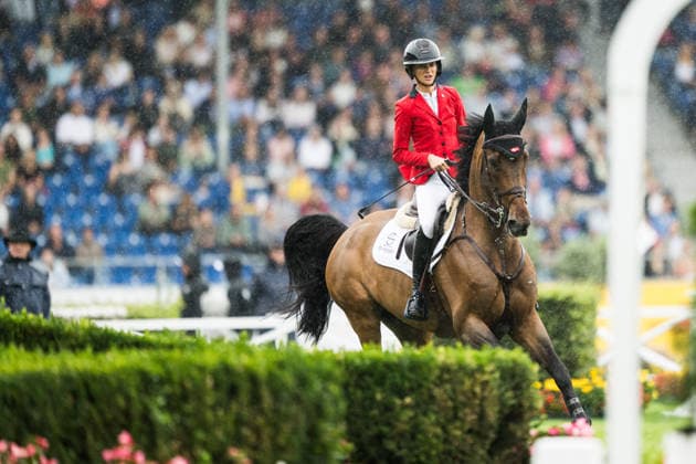 260819 Caroline Rehoff Pedersen of Denmark with horse Polonis L compete in the team and individual jumping qualifier round one during day 9 of the 2026 FEI World Championships on August 19, 2026 in Aachen. Photo: Emma Wallskog BILDBYRAN kod EW EW0689 ridsport equestrian rid-vm 2026 2026 fei world championships bbeng ridsport-vm hoppning jumping *** August 19, 2026: Caroline Rehoff Pedersen of Denmark, riding Polonis L, competes in the first round of the team and individual show jumping qualifiers on Day 9 of the 2026 FEI World Championships, 2026 in Aachen. Photo by Emma Wallskog. BILDBYRAN code EW EW0689. equestrian sports, 2026 World Championships, 2026 FEI World Championships, BBENG, equestrian sports, World Championships, show jumping  Copyright: EMMAxWALLSKOG BB260819EW109