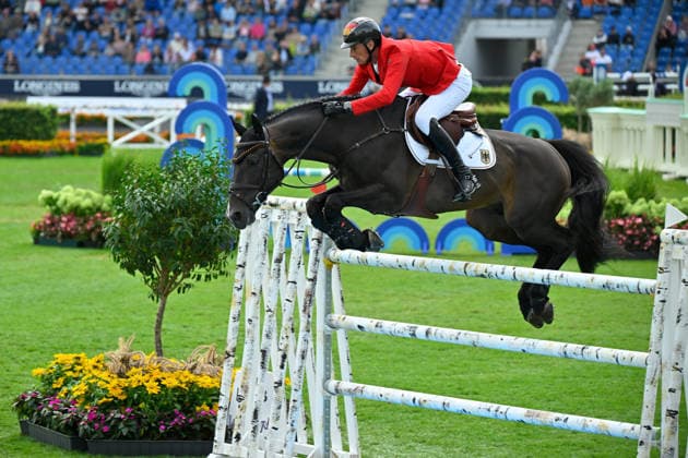 Aachen, Hauptstadion, 19.08.26, GER, FEI World Championships Aachen 2026, Turkish Airlines-Preis, Springreiten, First Competition Team & Individual Qualifier Bild: Daniel DEUSSER (Deutschland) mit Otello de Guldenboom Nordrhein-Westfalen Deutschland *** Aachen, Main Stadium, August 26, 2019, GER, FEI World Championships Aachen 2026, Turkish Airlines Prize, Show Jumping, First Competition Team Individual Qualifier. Photo: Daniel DEUSSER, Germany, riding Otello de Guldenboom, North Rhine-Westphalia, Germany