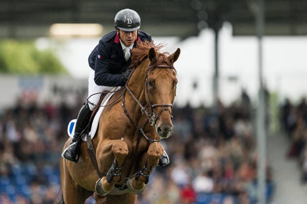 260819 Julien Epaillard of France with horse Fringan de Vesquerie compete in the team and individual jumping qualifier round one during day 9 of the 2026 FEI World Championships on August 19, 2026 in Aachen. Photo: Emma Wallskog BILDBYRAN kod EW EW0689 ridsport equestrian rid-vm 2026 2026 fei world championships bbeng ridsport-vm hoppning jumping *** August 19, 2026: Julien Epaillard of France, riding Fringan de Vesquerie, competes in the first round of the team and individual show jumping qualifiers on Day 9 of the 2026 FEI World Championships, 2026 in Aachen. Photo by Emma Wallskog, BILDBYRAN, code EW EW0689, equestrian sports, 2026 World Championships, 2026 FEI World Championships, BBENG, equestrian sports, World Championships, show jumping  Copyright: EMMAxWALLSKOG BB260819EW114