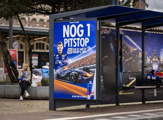 ZANDVOORT - A bus shelter has been decorated in the run-up to the Dutch Grand Prix. The Formula 1 circus is descending on the Dutch seaside town once again. REMKO DE WAAL ANP xVIxANPxSportx xxANPxIVx 565818850 originalFilename: 565818850.jpg