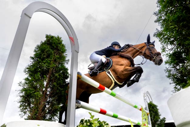 AACHEN, TYSKLAND 20260819 Sveriges Petronella Andersson med hästen Odina van Klapscheut under första rundan i lagtävlingen vid ryttar-VM i Aachen. AACHEN TYSKLAND x10050x *** AACHEN, GERMANY 20260819 Sweden s Petronella Andersson riding Odina van Klapscheut during the first round of the team competition at the World Equestrian Games in Aachen AACHEN GERMANY x10050x  Copyright: xPontusxLundahl TTx RYTTAR-VM 2026
