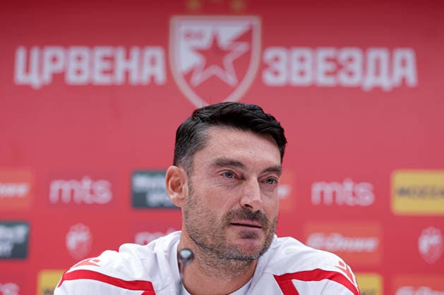 Football, Europa League qualifiers, Red Star Belgrade press conference with Albert Riera