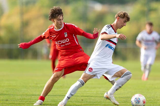 Football, Under-19s, DFB Youth League, FC Rot-Weiss Erfurt v 1. FC Nürnberg