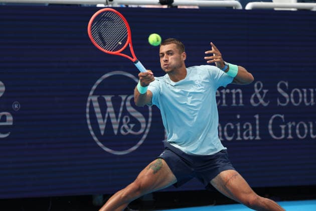 August 19, 2026, Mason, Oh, USA: Cincinnati Open Tennis 2026 - Flavio Cobolli hits a ball against Rafael Jodar in the Cincinnati Open Tennis Tournament held in Mason OH. 2026 08 19. ZUMAPress Mason USA - ZUMAn24_ 20260819_zaf_n24_001 Copyright: xWallyxNellx