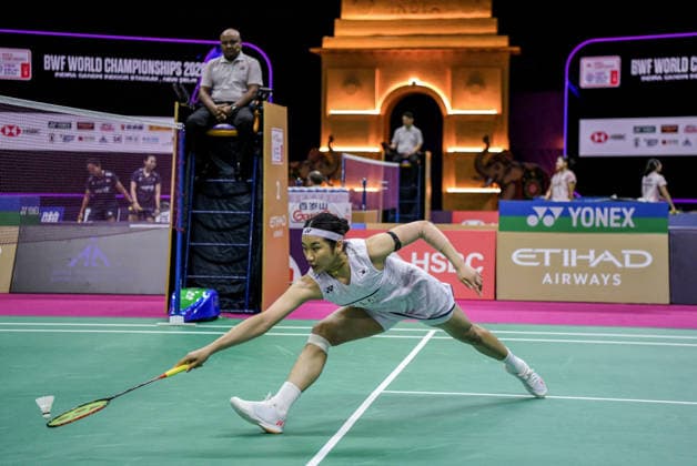 BWF World Championship, WM, Weltmeisterschaft 2026, South Korea vs Indonesia New Delhi, Aug 19 (ANI): South Korea™s An Se-young in action against Indonesia s Thalita Ramadhani Wiryawan during the women s singles Round of 32 match of the BWF World Championship 2026 at Indira Gandhi Indoor Stadium, in New Delhi on Wednesday. NEW DELHI Delhi India Copyright: xANIx ANI_20260819186
