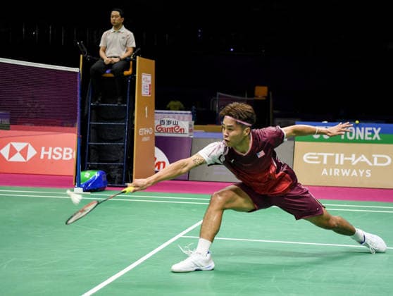 BWF World Championship, WM, Weltmeisterschaft 2026, India vs USA, men s singles New Delhi, Aug 19 (ANI): USA s Garret Tan in action during the men s singles Round of 32 match against India s Lakshya Sen at the BWF World Championship 2026 at Indira Gandhi Indoor Stadium, in New Delhi on Wednesday. NEW DELHI Delhi India Copyright: xANIx ANI_20260819468