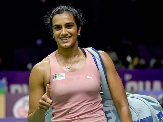 BWF World Championship, WM, Weltmeisterschaft 2026, India vs Canada, women s singles Round of 32 New Delhi, Aug 19 (ANI): India s PV Sindhu poses for a picture after winning the women s singles Round of 32 match against Canada™s Wen Yu Zhang at the BWF World Championship 2026 at Indira Gandhi Indoor Stadium, in New Delhi on Wednesday. NEW DELHI Delhi India Copyright: xANIx ANI_20260819446