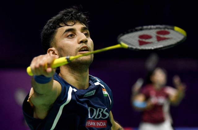 BWF World Championship, WM, Weltmeisterschaft 2026, India vs USA, men s singles New Delhi, Aug 19 (ANI): India s Lakshya Sen in action during the men s singles Round of 32 match against USA s Garret Tan at the BWF World Championship 2026 at Indira Gandhi Indoor Stadium, in New Delhi on Wednesday. NEW DELHI Delhi India Copyright: xANIx ANI_20260819462