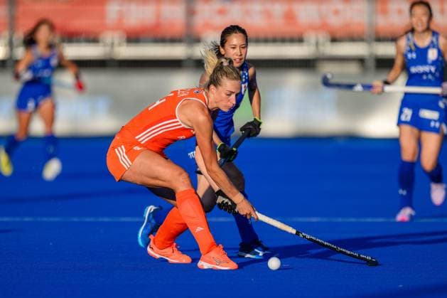 AMSTELVEEN, 19-08-2026, Wagener Stadion, FIH Hockey World Cup 2026 Women, 2026. Sanne Koolen during the game Netherlands - Japan (women). Netherlands - Japan (women)  x205851825x Copyright:
