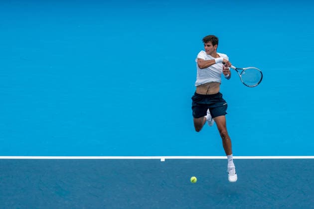 Cincinnati Open Fourth Round: Favio Cobolli Vs Rafael Jodar Rafael Jodar is seen during his fourth-round match against Favio Coboli at the Cincinnati Open in Mason, Ohio, on August 19, 2026. Mason Ohio United States  Copyright: xJasonxWhitmanx originalFilename:whitman-cincinna260819_npMZW.jpg