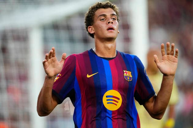 FC Barcelona, Barca v Al Ahly SC - Joan Gamper Trophy Hamza Abdelkarim centre-forwardof Barcelona of Egypt celebrates after scoring his sides first goal during the Joan Gamper Trophy between FC Barcelona and Al Ahly SC at Spotify Camp Nou on August 19, 2026 in Barcelona, Spain. Barcelona Spain  Copyright: xJosexBretonx originalFilename:bretonhernandez-fcbarcel260819_npaPr.jpg