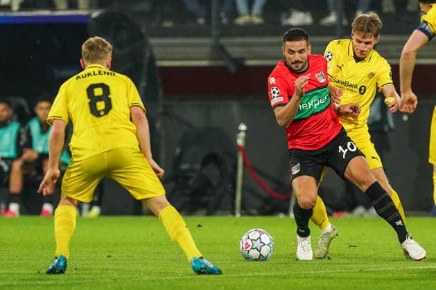 2026-08-19 NEC Nijmegen v Bodo Glimt - UEFA Champions League Play-offs - 1st leg NIJMEGEN, NETHERLANDS - AUGUST 19: Dusan Tadic of N.E.C. Nijmegen during the UEFA Champions League Play-offs - 1st leg match between NEC Nijmegen and Bodo Glimt at Goffertstadion on August 19, 2026 in Nijmegen, Netherlands. Nijmegen Goffertstadion Netherlands Content not available for redistribution in The Netherlands directly or indirectly through any third parties. Copyright: xAndrexWeeningx