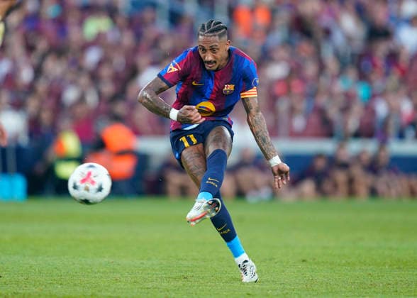 ESP: FC Barcelona, Barca - Al Ahly FC. Joan Gamper Trophy. Raphael Dias Belloli Raphinha of FC Barcelona during the Joan Gamper Trophy match between FC Barcelona and Al Ahly FC played at Spotify Camp Nou Stadium on 19 Aug 2026 in Barcelona, Spain. kpng Copyright: xSergioxRuizx xPRESSINPHOTOx PS_2627_BAR_AHL_026