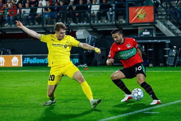 NIJMEGEN , 19-08-2026 , Stadium De Goffert , season 2026 2027 , UEFA Champions League play-offs 1st leg football , match between NEC Nijmegen and Bodo Glimt , picture shows NEC player Dusan Tadic NEC - Bodo Glimt  x205853810x Copyright: