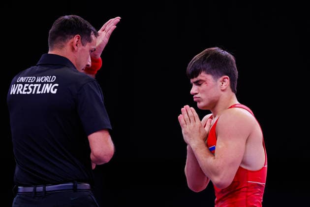 U20 World Championships 60kg GR - Aykhan Javadov (AZE) *** U20 World Championships, 60 kg Greco-Roman, Aykhan Javadov (AZE) Copyright: xKostadinxAndonovx