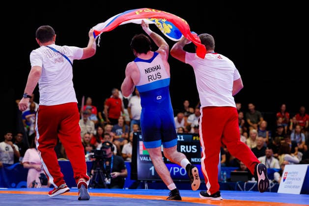 U20 World Championships 82kg GR - Ramazan Nekhai (RUS) *** U20 World Championships, 82 kg Greco-Roman: Ramazan Nekhai (RUS) Copyright: xKostadinxAndonovx
