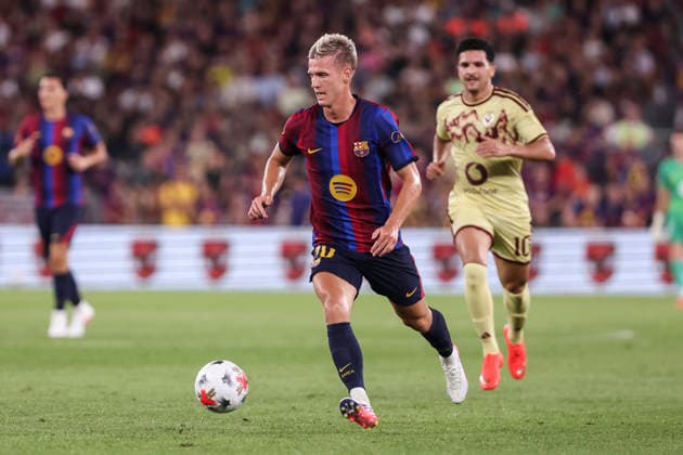August 19, 2026, Barcelona, Barcelona, SPAIN: Dani Olmo of FC Barcelona, Barca in action during the Joan Gamper Trophy, football match played between FC Barcelona and Al-Ahly FC at Spotify Camp Nou stadium on August 19, 2026 in Barcelona, Spain. Barcelona SPAIN - ZUMAa181 20260819_zaa_a181_075 Copyright: xJavierxBorregox
