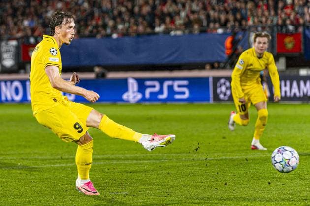 NIJMEGEN - Andreas Helmersen of FK Bodo Glimt scores his team s second goal during the UEFA Champions League Play-off match between NEC Nijmegen and FK Bodo Glimt at the Goffertstadion on August 19, 2026 in Nijmegen, the Netherlands. KEVIN SENDERS ANP xVIxANPxSportx xMarcelxterxBalsxIVx 565833147 originalFilename: 565833147.jpg