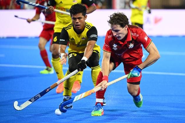 Field hockey, men's, FIH World Cup, Belgium v Malaysia