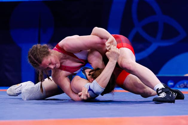 U20 World Championships 72kg WW - Liliana Kazmina (RUS) df. Zahra Karimzada (AZE) *** U20 World Championships, 72 kg Open Weight: Liliana Kazmina (RUS) defeated Zahra Karimzada (AZE) Copyright: xKostadinxAndonovx