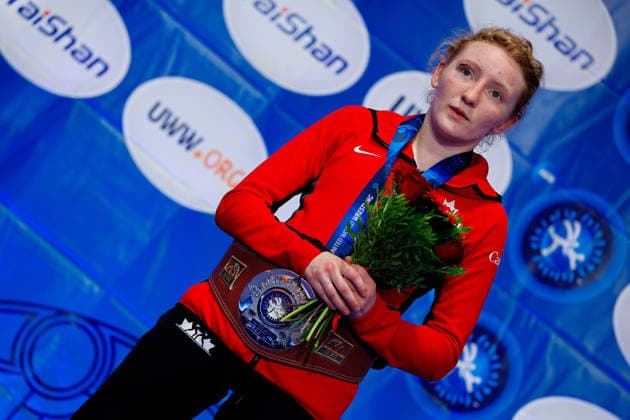 U20 World Championships Podium 53kg WW - Gold: Kaura Michelle Coles (CAN) *** U20 World Championships Podium: 53 kg WW Gold – Kaura Michelle Coles (CAN) Copyright: xKostadinxAndonovx