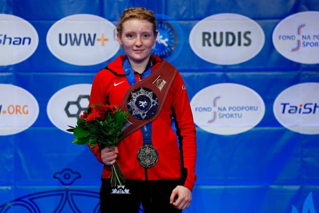 U20 World Championships Podium 53kg WW - Gold: Kaura Michelle Coles (CAN) *** U20 World Championships Podium: 53 kg WW Gold – Kaura Michelle Coles (CAN) Copyright: xKostadinxAndonovx