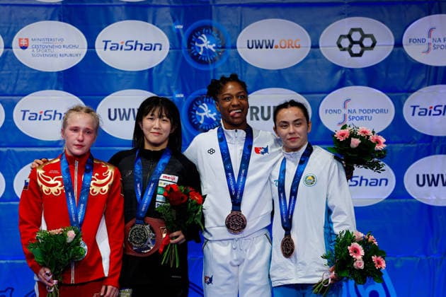 U20 World Championships Podium 50kg WW - Gold: Yuu Katsume (JPN), Silver: Margarita Iarygina (RUS), Bronze: Morgan Nicole Turner (USA), Nilufar Nurmukhammadova (UZB) *** U20 World Championships Podium, 50kg Women s Weight Class: Gold – Yuu Katsume (JPN); Silver – Margarita Iarygina (RUS); Bronze – Morgan Nicole Turner (USA); Nilufar Nurmukhammadova (UZB) Copyright: xKostadinxAndonovx