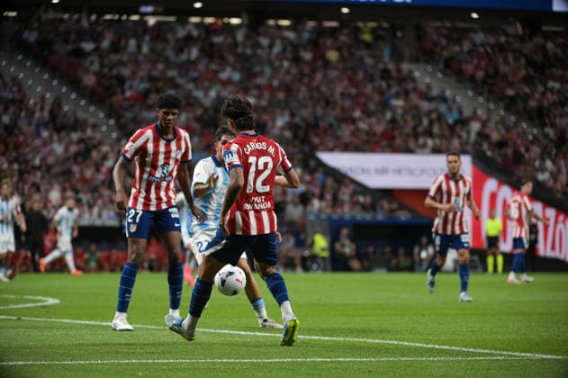 ESP: Atletico de Madrid vs Malaga CF - La Liga EA Sports MADRID, SPAIN - AUGUST 19: Carlos Martin of Atletico de Madrid during the match between AtlÃ tico de Madrid and Malaga CF of La Liga EA Sports on August 19, 2026 at Riyadh Air Metropolitano Stadium in Madrid, Spain. (Photo by Samuel Carreno) Madrid Madrid Madrid Spain Copyright: xSamuelxCarrenox samcargad_190826_66-50