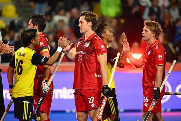 Belgium v Malaysia - FIH Hockey World Cup 2026 WAVRE, BELGIUM - AUGUST 19 : Boon Tom of Belgium celebrates the victory after the FIH Hockey World Cup 2026 M20 first phase group pool B match between Belgium and Malaysia on August 19, 2026 in Wavre, Belgium, 19 08 2026 Wavre Belgium  Copyright: xVincentxKalutx