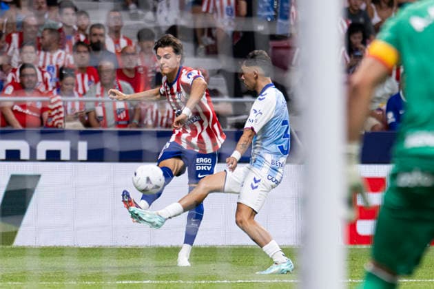 ESP: Atletico de Madrid v Malaga CF La Liga EA Sports Arnau Ortiz of Atletico de Madrid during a Liga EA Sports match between Atletico de Madrid and Malaga CF at Estadio Riyadh Air Metropolitano on August 19, 2026 in Madrid, Spain. Madrid Madrid Spain Football *** ESP Atlético de Madrid vs. Málaga CF La Liga EA Sports Arnau Ortiz of Atlético de Madrid during an EA Sports La Liga match between Atlético de Madrid and Málaga CF at Estadio Riyadh Air Metropolitano on August 19, 2026, in Madrid, Spain Madrid Madrid Spain Soccer Copyright: xAlejandroxMatiasx