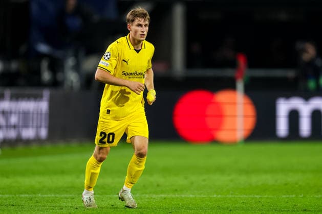 NIJMEGEN, NETHERLANDS - AUGUST 19: Fredrik Sjovold of FK Bodo Glimt looks on during the UEFA Champions League 2026 27 play-offs first leg match between N.E.C. Nijmegen and FK Bodo Glimt at Goffertstadion on August 19, 2026 in Nijmegen, Netherlands.  Copyright: xRenexNijhuis MBxMediax