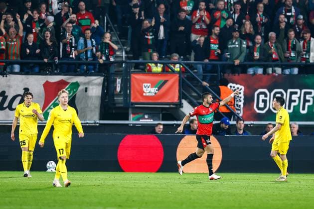 NIJMEGEN , 19-08-2026 , Stadium De Goffert , season 2026 2027 , UEFA Champions League play-offs 1st leg football , match between NEC Nijmegen and Bodo Glimt , picture shows NEC player Dusan Tadic NEC - Bodo Glimt  x205855790x Copyright: