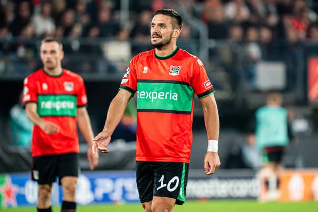 2026-08-19 NEC Nijmegen v FK Bodo Glimt - UEFA Champions League 2026 27 Play-Offs First Leg NIJMEGEN, NETHERLANDS - AUGUST 19: Dusan Tadic of NEC Nijmegen looks on during the UEFA Champions League 2026 27 Play-Offs First Leg match between NEC Nijmegen and FK Bodo Glimt at Goffertstadium on August 19, 2026 in Nijmegen, Netherlands. (Photo by Gabriel Calvino Alonso BSR Agency) Nijmegen Netherlands Content not available for redistribution in The Netherlands directly or indirectly through any third parties. Copyright: xBSRxAgencyx