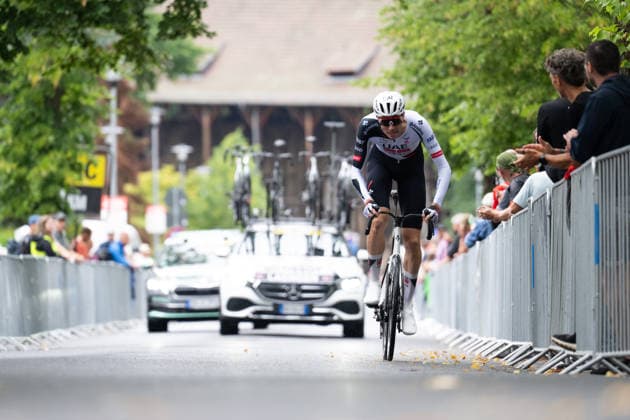 Lidl Deutschland Tour, Prolog, 19.08.2026 Vegard Stake Laengen (NOR, UAE TEAM EMIRATES - XRG) Bad Orb Germany *** Lidl Germany Tour, Prolog, August 19, 2026 Vegard Stake Laengen (NOR), UAE Team Emirates, XRG Bad Orb, Germany Copyright: xCarlaxHilgerx
