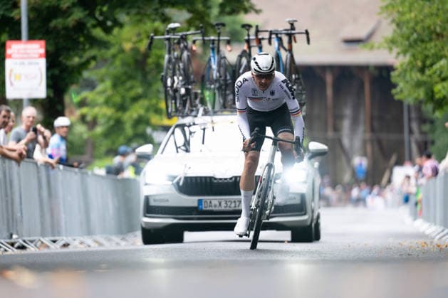 Lidl Deutschland Tour, Prolog, 19.08.2026 Paul Voß (GER, Team Germany) Bad Orb Germany *** Lidl Germany Tour, Prolog, August 19, 2026 Paul Voß GER, Team Germany Bad Orb, Germany Copyright: xCarlaxHilgerx