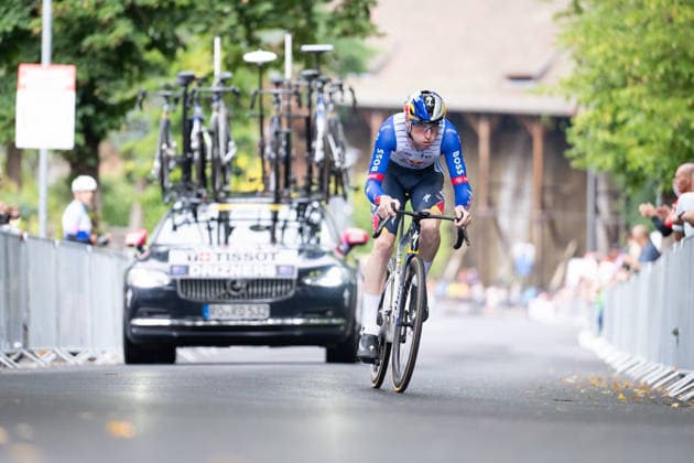 Lidl Deutschland Tour, Prolog, 19.08.2026 Jarrad Drizners (AUS, RED BULL - BORA - HANSGROHE) Bad Orb Germany *** Lidl Germany Tour, Prolog, August 19, 2026 Jarrad Drizner (AUS), RED BULL BORA HANSGROHE, Bad Orb, Germany Copyright: xCarlaxHilgerx