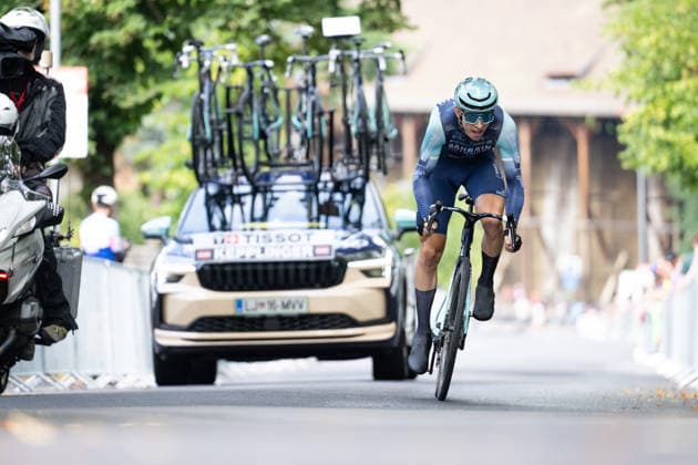 Lidl Deutschland Tour, Prolog, 19.08.2026 Rainer Kepplinger (AUT, BAHRAIN - VICTORIOUS) Bad Orb Germany *** Lidl Germany Tour, Prolog, August 19, 2026 Rainer Kepplinger (AUT), BAHRAIN VICTORIOUS Bad Orb, Germany Copyright: xCarlaxHilgerx