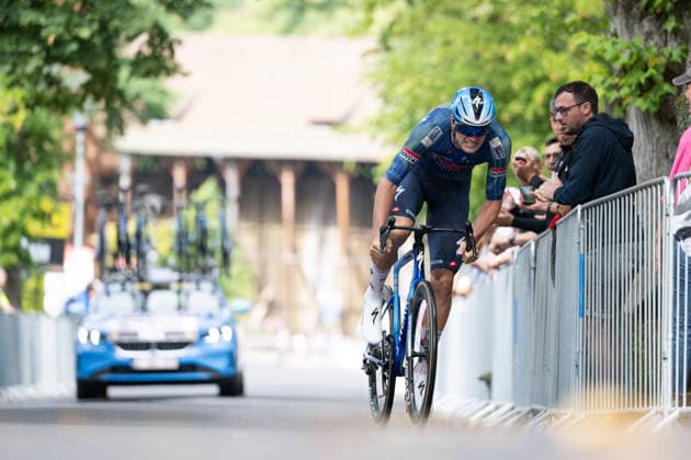 Lidl Deutschland Tour, Prolog, 19.08.2026 Laurenz Rex (BEL, SOUDAL QUICK-STEP) Bad Orb Germany *** Lidl Germany Tour, Prologue, August 19, 2026 Laurenz Rex BEL, SOUDAL QUICK STEP Bad Orb, Germany Copyright: xCarlaxHilgerx