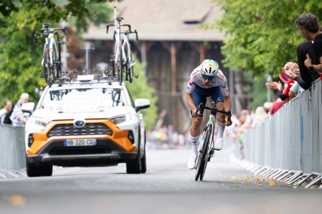 Lidl Deutschland Tour, Prolog, 19.08.2026 Fabien Doubey (FRA, TOTALENERGIES) Bad Orb Germany *** Lidl Germany Tour, Prolog, August 19, 2026 Fabien Doubey FRA, TOTALENERGIES Bad Orb, Germany Copyright: xCarlaxHilgerx