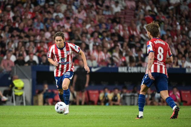 ESP: Atletico de Madrid vs Malaga CF - La Liga EA Sports MADRID, SPAIN - AUGUST 19: Kang-in Lee of Atletico de Madrid during the match between AtlÃ tico de Madrid and Malaga CF of La Liga EA Sports on August 19, 2026 at Riyadh Air Metropolitano Stadium in Madrid, Spain. (Photo by Samuel Carreno) Madrid Madrid Madrid Spain Copyright: xSamuelxCarrenox samcargad_190826_141-58