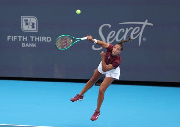 August 19, 2026, Mason, Ohio, USA: DIANE PARRY of France during the match against I. Swiatek of Poland in the fourth round of tennis tournament WTA, Tennis Damen 1000 Cincinnati Open in Mason, USA. Parry lost 3:6, 3:6. Mason USA - ZUMAc278 20260819_zsp_c278_010 Copyright: xMarcinxCholewinskix