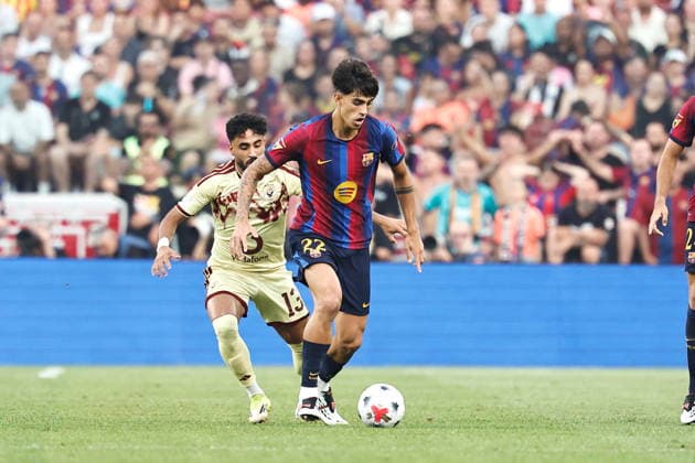 Marc Bernal (Barcelona), AUGUST 19, 2026 - Football Soccer : Spanish Pre season Trofeu Joan Gamper match between FC Barcelona, Barca - Al Ahly SC at the Spotify Camp Nou in Barcelona, Spain. Noxthirdxpartyxsales  aflo_341582787 MutsuxKawamorix