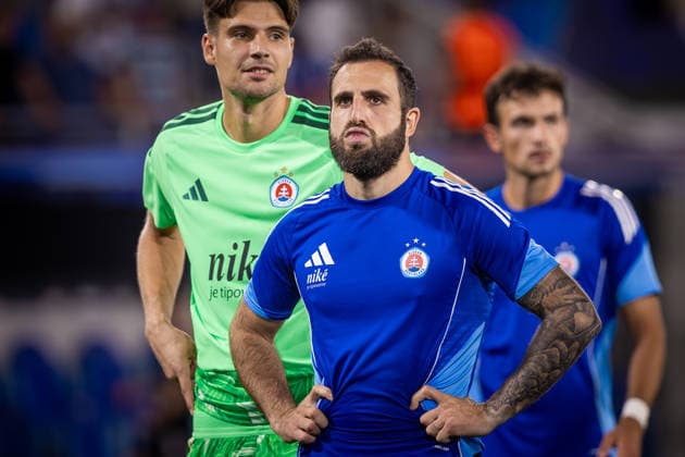 SLOVAN BRATISLAVA - CELJE Tigran Barseghyan of Slovan after the first leg of play off round of UEFA Champions league football match between SK SLovan Bratislava and Celje at the Tehelne Pole Narodny futbalovy stadion. Bratislava, Slovakia, August 19, 2026. Copyright: xx 080A0970