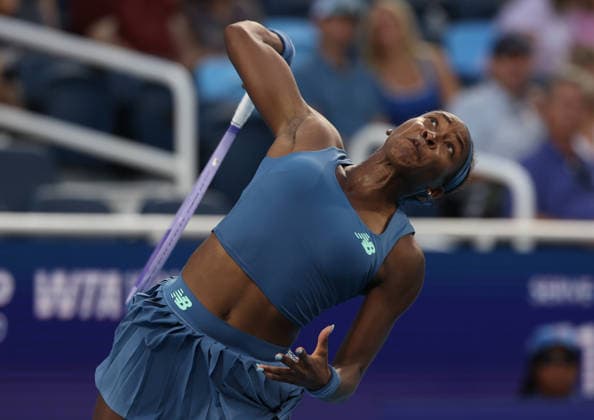 August 19, 2026, Mason, Ohio, USA: COCO GAUFF of USA during the match against M. Bouzkova of Czech Republic in the fourth round of tennis tournament WTA, Tennis Damen 1000 Cincinnati Open in Mason, USA. Gauff won 6:3, 6:2. Mason USA - ZUMAc278 20260819_zsp_c278_036 Copyright: xMarcinxCholewinskix