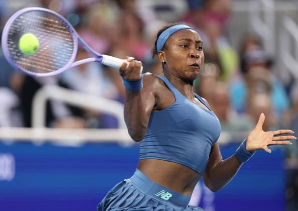 August 19, 2026, Mason, Ohio, USA: COCO GAUFF of USA during the match against M. Bouzkova of Czech Republic in the fourth round of tennis tournament WTA, Tennis Damen 1000 Cincinnati Open in Mason, USA. Gauff won 6:3, 6:2. Mason USA - ZUMAc278 20260819_zsp_c278_057 Copyright: xMarcinxCholewinskix