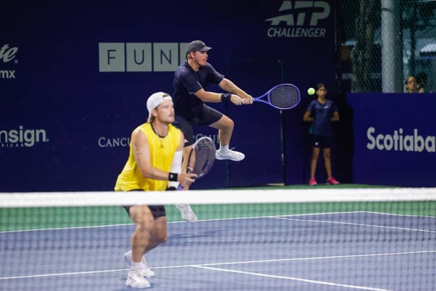 CANCUN COUNTRY OPEN 2026 CANCUN COUNTRY OPEN 2026 ABLO LLAMAS ABDULLAH SHELBAYH VS BLAKE BAYLDON TREY HILDERBRAND 19082026 CANCUN, QUINTANA ROO. Action photo of Blake Bayldon and Trey Hilderbrand, during game of the Cancun Country Open 2026 Tennis 125 Challenger tournament held at the Cancun Country Club of Cancun, Quintana Roo, Mexico. Foto de accion de Blake Bayldon y Trey Hilderbrand, durante juego del Cancun Country Open 2026 ATP, Tennis Herren 125 Challenger que se celebra en el Cancun Country Club de Cancun, Quintana Roo, Mexico. PHOTO BY IMAGENSHOP AGENCIA FOTOGRAFICA CANCUN QUINTANA ROO MEXICO *** CANCUN COUNTRY OPEN 2026 CANCUN COUNTRY OPEN 2026 ABLO LLAMAS ABDULLAH SHELBAYH VS BLAKE BAYLDON TREY HILDERBRAND 08 19 2026 CANCUN, QUINTANA ROO Action photo of Blake Bayldon and Trey Hilderbrand during a match at the 2026 Cancun Country Open ATP 125 Challenger tennis tournament held at the Cancun Country Club in Cancun, Quintana Roo, Mexico Action photo of Blake Bayldon and Trey Hilderbrand, during a match at the 2026 Cancun Country Open ATP 125 Challenger tournament held at the Cancun Country Club in Cancun, Quintana Roo, Mexico PHOTO BY IMAGENSHOP PHOTO AGENCY CANCUN QUINTANA ROO MEXICO Copyright: xIMAGENSHOPxAGENCIAxFOTOGRAFICAx