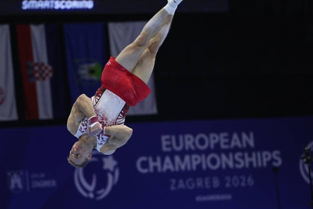 Zagreb, 19.08.2026. - 37TH EUROPEAN MEN™S ARTISTIC GYMNASTICS Men s Artistic Gymnastics Qualification SENIORS 639 GAWRONSKI Sebastian (POL) 37th European Men™s Artistic Gymnastics  20AG2840.JPG