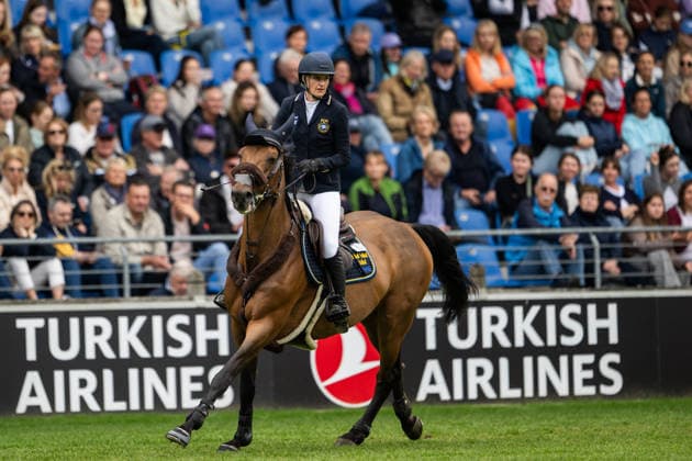 260820 Petronella Andersson of Sweden with horse Odina van Klapscheut compete in the team and individual jumping qualifier round two during day 10 of the 2026 FEI World Championshipson August 20, 2026 in Aachen. Photo: Emma Wallskog BILDBYRAN kod EW EW0692 ridsport equestrian rid-vm 2026 2026 fei world championships bbeng ridsport-vm hoppning jumping sverige *** August 20, 2026: Petronella Andersson of Sweden, riding Odina van Klapscheut, competed in the second round of the team and individual show jumping qualifiers on Day 10 of the 2026 FEI World Championships in Aachen. 2026 in Aachen. Photo by Emma Wallskog, BILDBYRAN, code EW EW0692. equestrian sports, 2026 World Championships, 2026 FEI World Championships, BBENG, equestrian sports, World Championships, show jumping, Sweden  Copyright: EMMAxWALLSKOG BB260820EW011